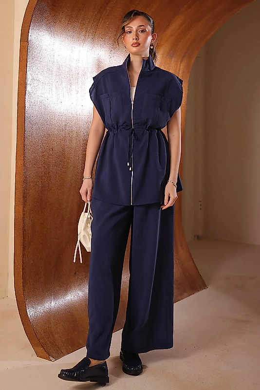 Yelekli Modal Tesettür Takım