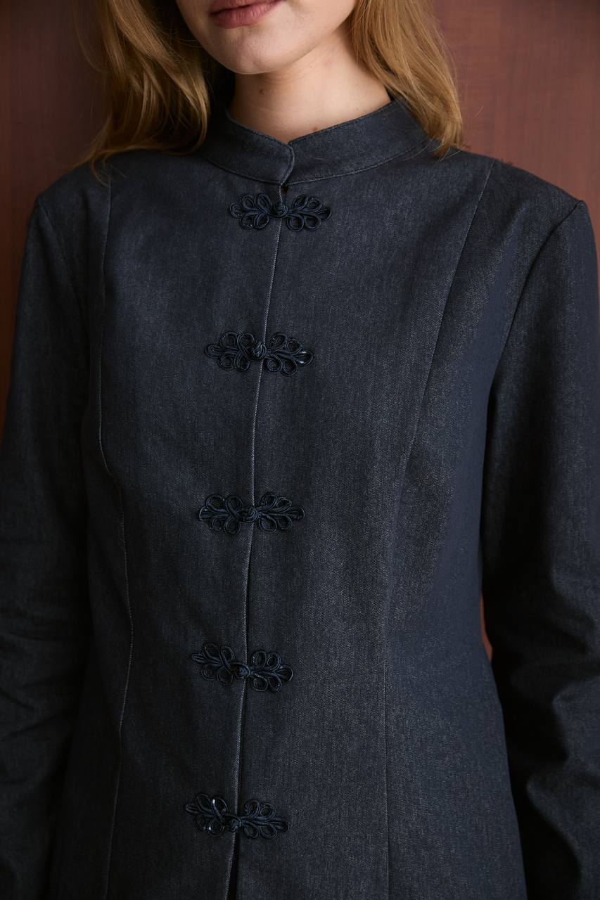 Denim Etekli Takım – Modern Şehir Stili